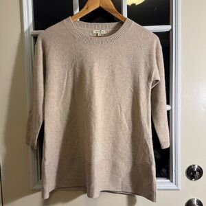 Cortland Park Cashmere scoop neck blue sweater S